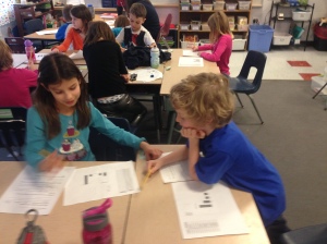 Afterward, students met in partnerships to reflect and evaluate the data further.